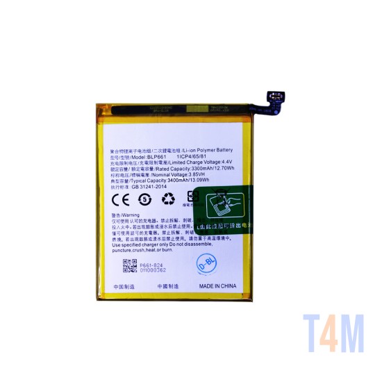 Battery BLP661 for Oppo F7/A3 3400mAh 